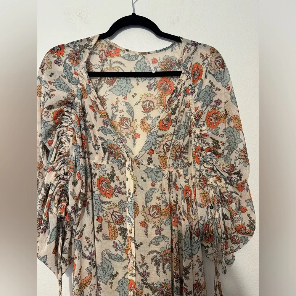 Free People Earthfolk Floral Maxi Dress XS